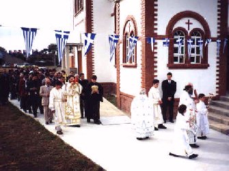 Procession during the consecration
